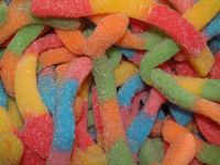 gummy worms candy soft candy neon worms gummy candy
