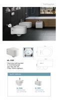 3L water-saving wall-hung toilet