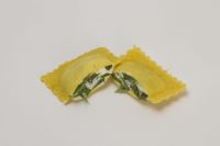 Ravioli filled with Greek white cheese and spinach(squere)
