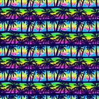 Palm Tree Design Cotton and Rayon