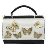 Golden Butterfly PU Messenger Bag For Ladies