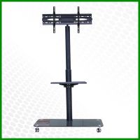 360 Degrees LCD Mordern TV Trolley Stand TV Cart With Four Swivel Casters Wheels