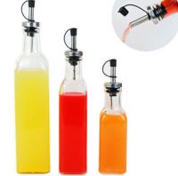 200ml, 250ml, 500ml, 800ml, 1000ml glass bottle in kitchen packing oil vinegar