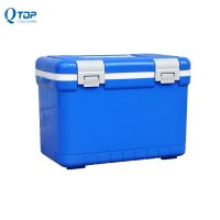 cold storage box 12L plastic foam cooler box with handle in medical ice box 
