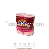 2R.TOILET TISSUE 4R 3 PLY PINK 135 SERVICE