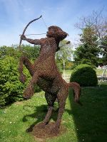 Centaur warrior wire sculpture outdoor decoration