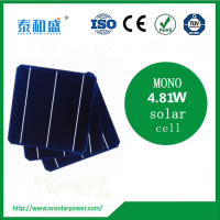 high efficiency A grade 156mm x156mm 6" 3BB mono solar cell with competitive price for sale