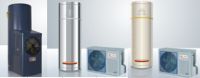 Domestic heat pump, split type, refrigerant cycle, water heater