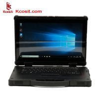 KX14 Rugged Laptop Tablet PC Windows 7 10 Waterproof Desktop Computer Intel i5 8250U 14" 8G RAM 128GB SSD Fingreprint HDMI
