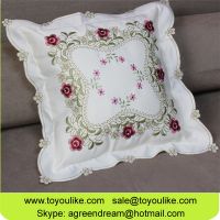Handmade Cutout Exquisite Embroidered Decorative Dining Table Cloth Set Chair Cover Table Runner Cushion Cover