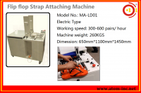 Dongguan Automatic High Efficiency Strap Attaching Machine For Flip Flop
