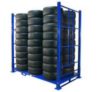 Foldable Stack Rack Movable Tire Rack