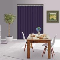 Controliss Liso Purple Majesty 240V AC mains RTS remote control electric vertical blind