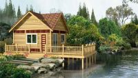 wooden house villa