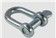 RIGGING LARGE D SHACKLE, BS3032 ELECTRIC GALVANIZED OR SELFCOLOR