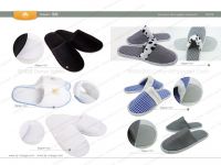 Hotel Dense Velvet slippers, cotton&polyester cloth slippers