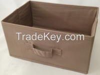 Home Storage Bin Box Organizer Household Foldable Container Drawer Basket Beige
