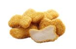 Breaded chicken nuggets (cooked and frozen)