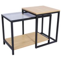 Lifewit 2-Piece End Table Without Drawer