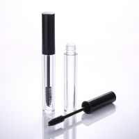 Small Oval Black Cap Clear Mascara Tube With Wands