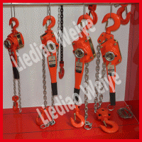 Portable lever chain block hoist construction crane