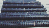 Steel plastic geogrid 20KN-150KN for road construction reinforcement
