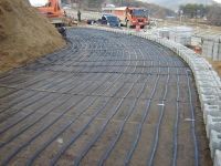 PE Uniaxial geogrid for renforcing soil subgrade