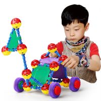 Amazon Hot Sales 164PCS Children IQ Builder Building Blocks Space Ball Toys
