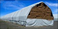 Haystack covers with ropes reinforced waterproof tarpaulin sheet HDPE woven&LDPE laminated fabrics any size available Silver color