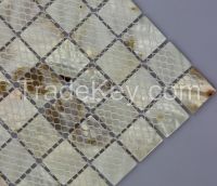 MOP-G02 mother of pearl shell mosaic slab