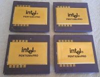 Intel Pentium Pro Ceramic CPU Processor Scrap with Gold Pins