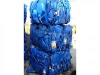 High Quality Recycled HDPE blue drum plastic scraps, blue HDPE scraps worldwide shipping