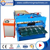 CangZhou CE Standard Metal Glazed Tile Cold Rolling Forming Machine