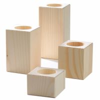 WOODEN CANDLE STANDS