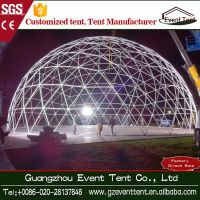Steel frame transparent PVC geodesic dome tent for outdoor event