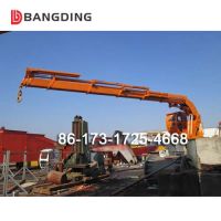 electric hydraulic offshore knuckle telescopic boom ship deck marine crane