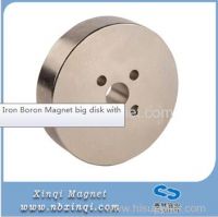 Neodymium Iron Boron Magnet big disk with small holes 