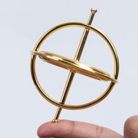  High Quality Dazzle Colour Metal Kids Stress Relief Fidget Gyroscope Magic Spinning Top Toys