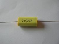 Axial Metallized Polyester Film Capacitor flat type