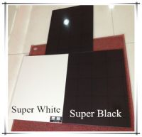 China Plaza Super Black White Double Loading Shiny Floor Carrelage Polished Porcelain Tile 600x600 800x800 1000x1000 600x1200 