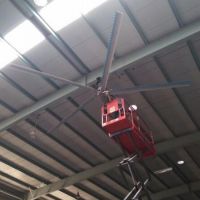 24ft industrial ceiling fan with high volume air flow and low speed