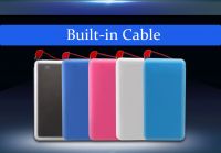 promotion gifts built-in cable power battery charger