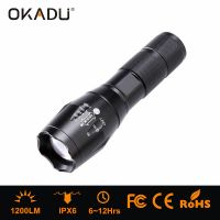 OKADU OK-ZT05 Rechargeable 18650 LED Flashlight 1200Lumen CREE XM-L T6 LED Tactical Flashlight Torch