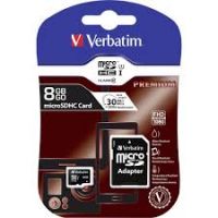 Verbatim SD Card 8 GB Class 10 + Adaptors
