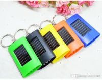 Solar Mini 3 LED Flashlight with Keychain