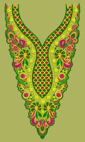 Dress Embroidery Design - Neck-Yoke-Gala