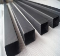  High strength gloss and twill 3k carbon fiber square tube