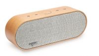 Wooden and fabric bluetooth speaker