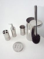 Stainless Steel Bathroom Accessories Toilet Brush Lotion Holder Soap Dish