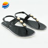 Promotional Wholesale Plain Comfort Flat Plastic Sandals for Lady